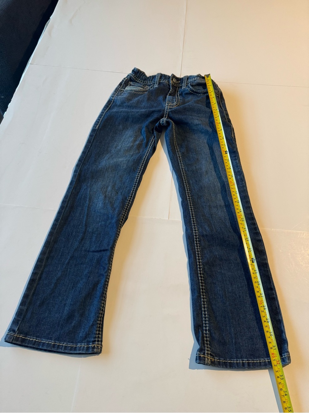 Kids Bootcut Jeans in Dark Blue Denim